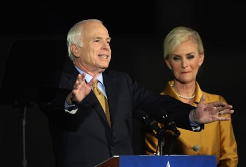 John McCain congratulated Barack Obama
